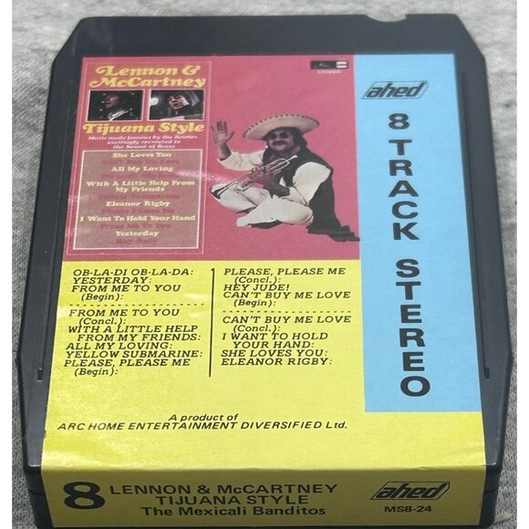 Lennon & McCartney ahed 8 Track Stereo Record Lebel - Picture 2 of 7